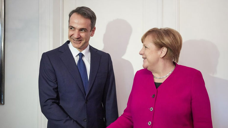 Σε «ευρεία ανταλλαγή απόψεων» με τον Κυρ. Μητσοτάκη προσβλέπει η Μέρκελ