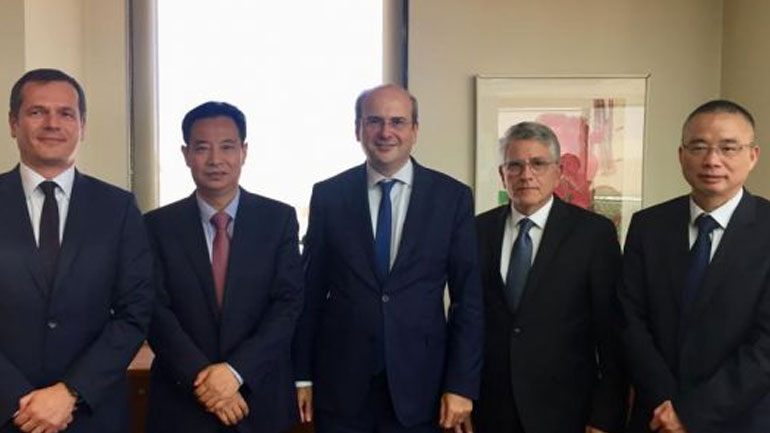 Συνάντηση Κ. Χατζηδάκη με την κινεζική State Grid
