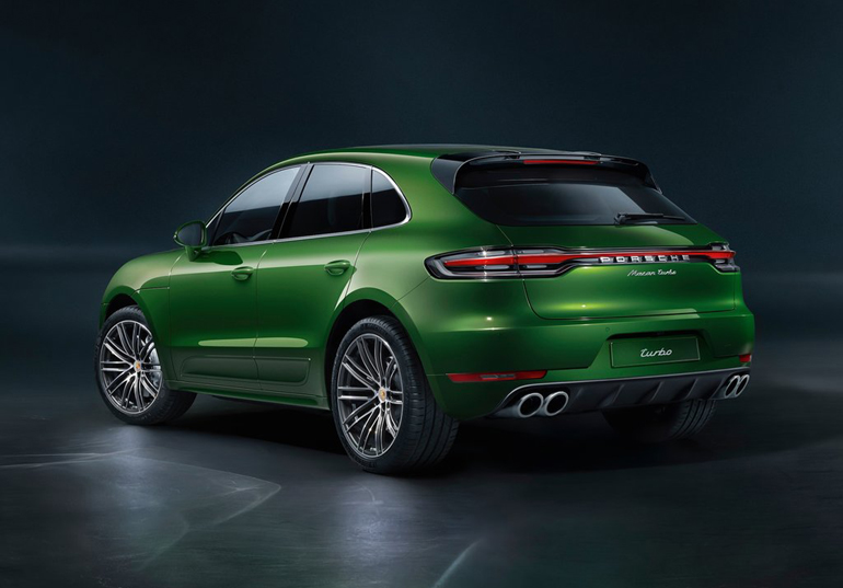 Η πίσωω όψη της Macan turbo