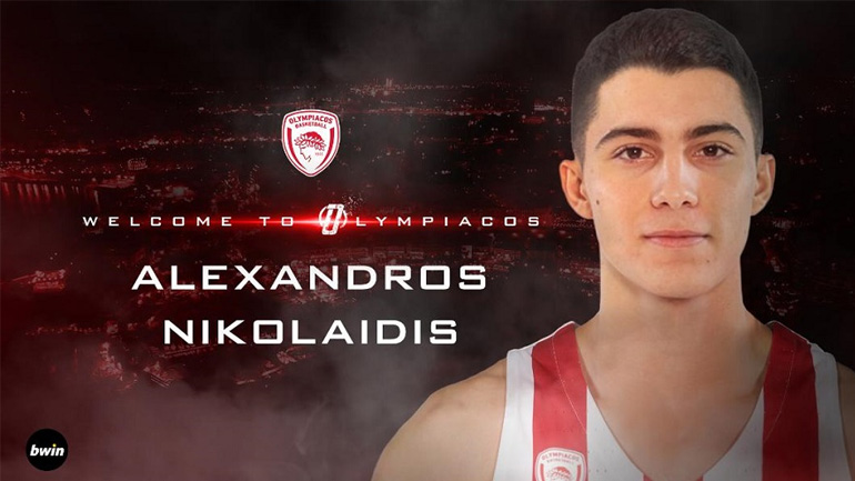 Μπάσκετ: Νικολαΐδης εξαετίας στον Ολυμπιακό Μπάσκετ: Νικολαΐδης εξαετίας στον Ολυμπιακό