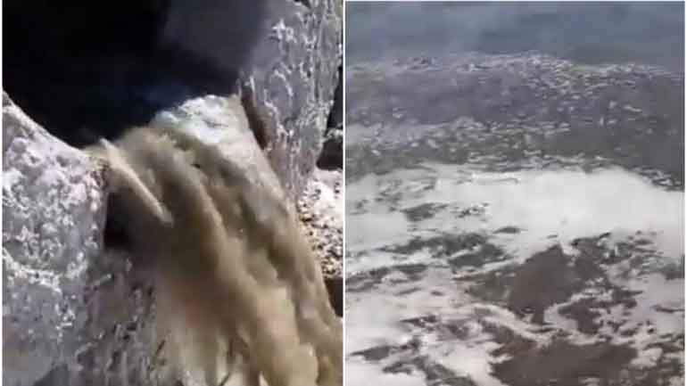 Περιβαλλοντικό έγκλημα στον Σαρωνικό;  Γέμισε με «κιτρινοκαφετί νερά» η θάλασσα στη Βούλα