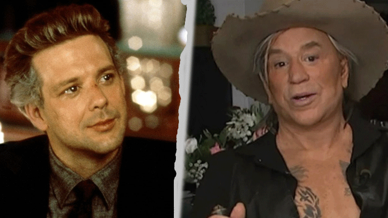 Ο αγνώριστος… από τις πλαστικές Μίκι Ρουρκ «σόκαρε» τους τηλεθεατές με την εμφάνισή του