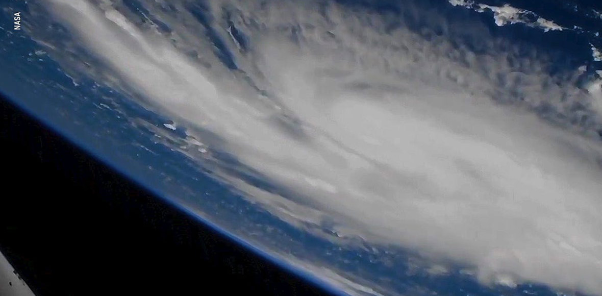 Ο τυφώνας-τέρας από το διάστημα