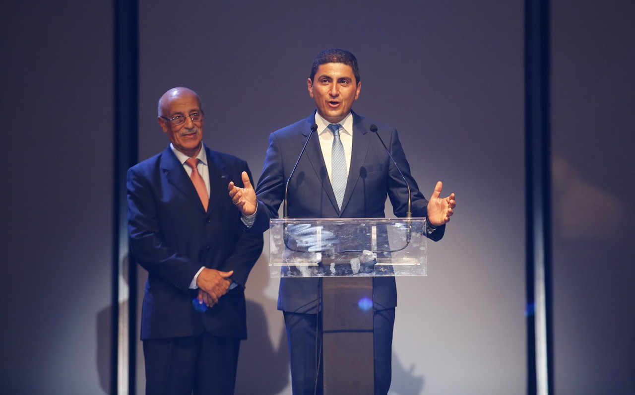 Ο Υφυπουργός Αθλητισμού Λευτέρης Αυγενάκης, στην τελετή έναρξης των αγώνων