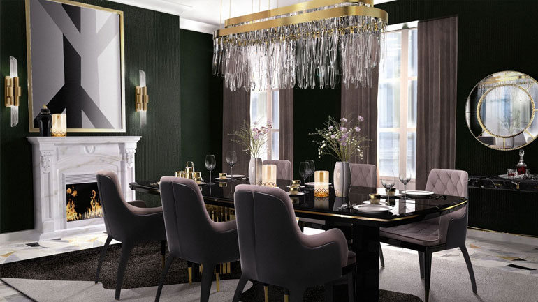 Πώς να διακοσμήσετε με στυλ τον τοίχο πάνω από την τραπεζαρία