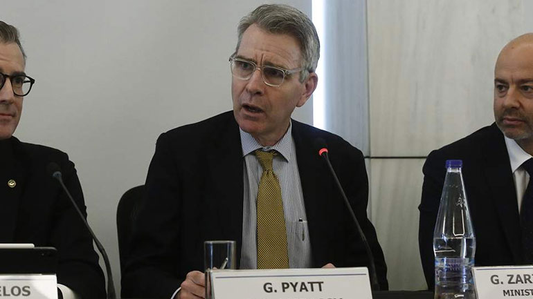 Πάιατ: Είμαι περισσότερο αισιόδοξος από ποτέ για τις επενδυτικές ευκαιρίες στην Ελλάδα