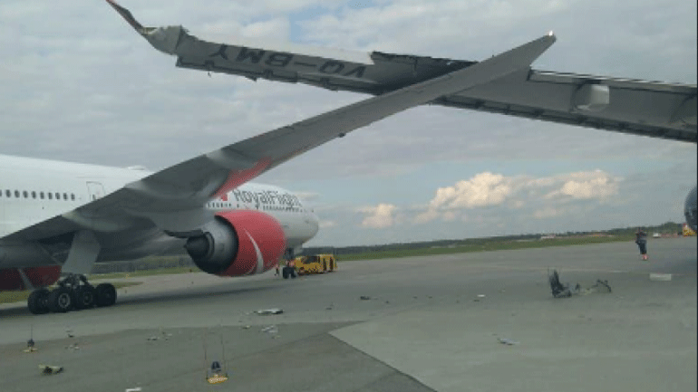 Σύγκρουση αεροσκαφών σε αεροδρόμιο της Μόσχας