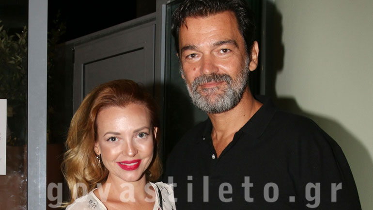 Κωνσταντίνος Καζάκος – Ιωάννα Μαρτζούκου: Βραδινή έξοδος στο θέατρο