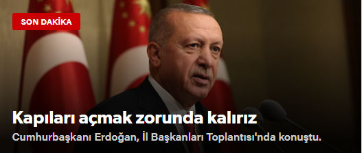 Yeni Safak: Θα αναγκαστούμε να ανοίξουμε τις πόρτες