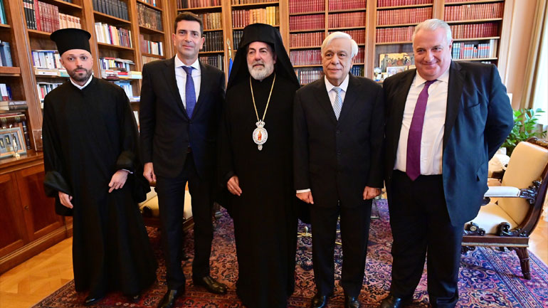 Εθιμοτυπική συνάντηση του Αρχιεπισκόπου Μεγάλης Βρετανίας με τον πρόεδρο της Δημοκρατίας και τον πρωθυπουργό