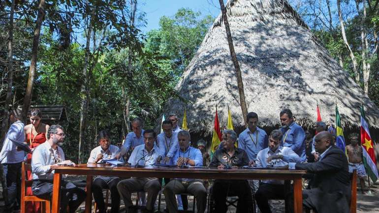Eπτά χώρες της Αμαζονίας υπέγραψαν σύμφωνο για την προστασία του τροπικού δάσους
