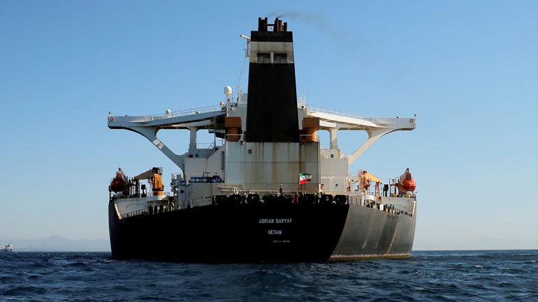 ΗΠΑ: Το ιρανικό δεξαμενόπλοιο Adrian Darya 1 φωτογραφήθηκε ανοιχτά της Ταρτούς στην Συρία