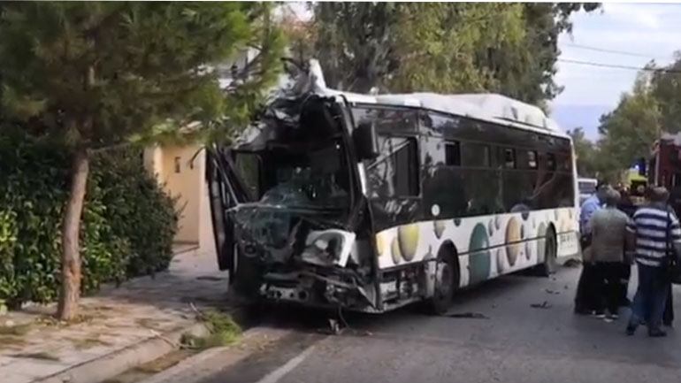 Τροχαίο με λεωφορείο του ΟΑΣΑ στο Μενίδι