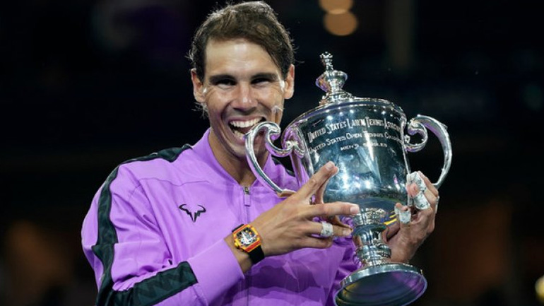 Διαφήμιση του τένις ο τελικός του US Open με θριαμβευτή τον Ναδάλ