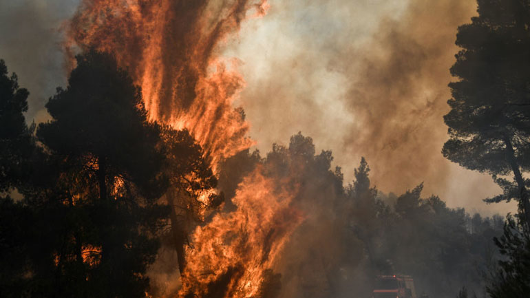 Πύρινος κλοιός στην Κεφαλονιά: Πέντε εστίες σε λίγη ώρα