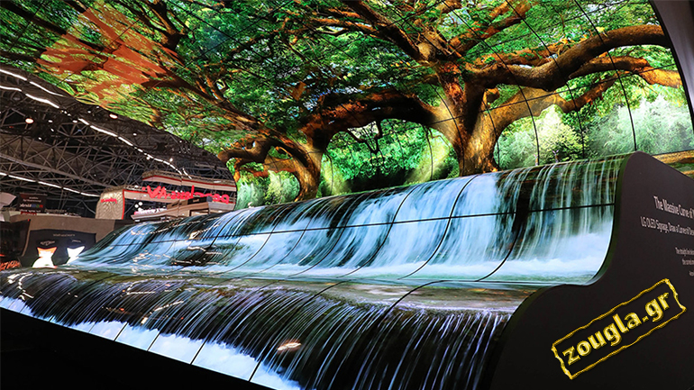 O εντυπωσιακός «καταρράκτης» της LG με τις 260 οθόνες OLED!