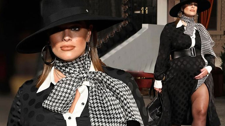 Η εγκυμονούσα Ashley Graham περπάτησε στην πασαρέλα του Tommy Hilfiger