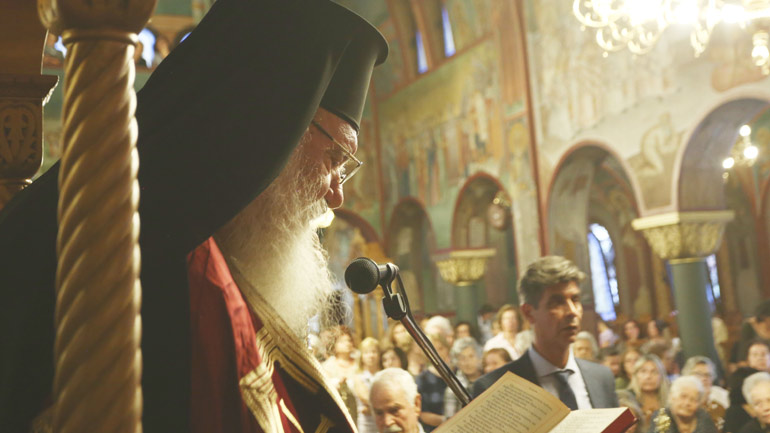 Ο Αρχιεπίσκοπος Ιερώνυμος στον Ι.Ν. Υψώσεως του Τιμίου Σταυρού Κυψέλης