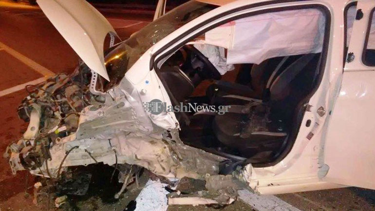 Απίστευτο τροχαίο ατύχημα στον κόμβο του Γαλατά στον ΒΟΑΚ