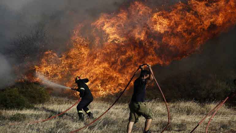 Νέα πυρκαγιά στα Μέγαρα