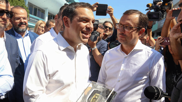 ΔΕΘ: Τα περίπτερα του ΠΑΟΚ, του Άρη και του Ηρακλή επισκέφτηκε ο Τσίπρας