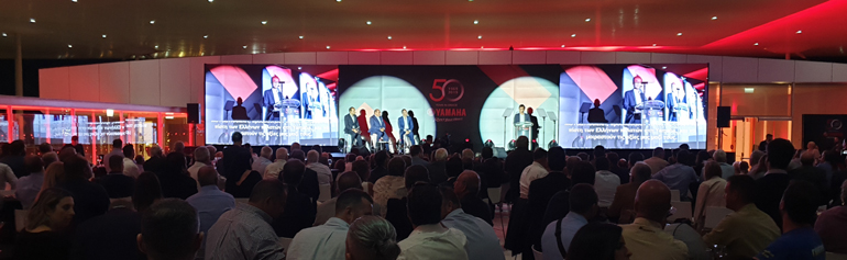 Πολύ ψηλό το επίπεδο της οργάνωσης για τα 50 χρόνια Yamaha στην Ελλάδα...
