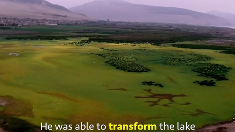 Ο επιστήμονας που καθάρισε μόνος του μια λίμνη