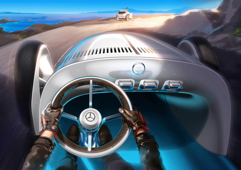 Κάπως... έτσι είναι η εικόνα που έχει ο οδηγός του πρωτότυπου μοντέλου όταν βρίσκεται πίσω από το τιμόνι