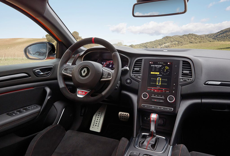 Το εσωτερικό του Renault Megane RS