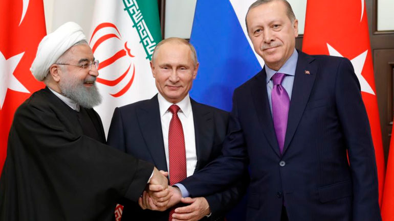 Συνάντηση Ερντογάν-Πούτιν-Ροχανί στην Άγκυρα