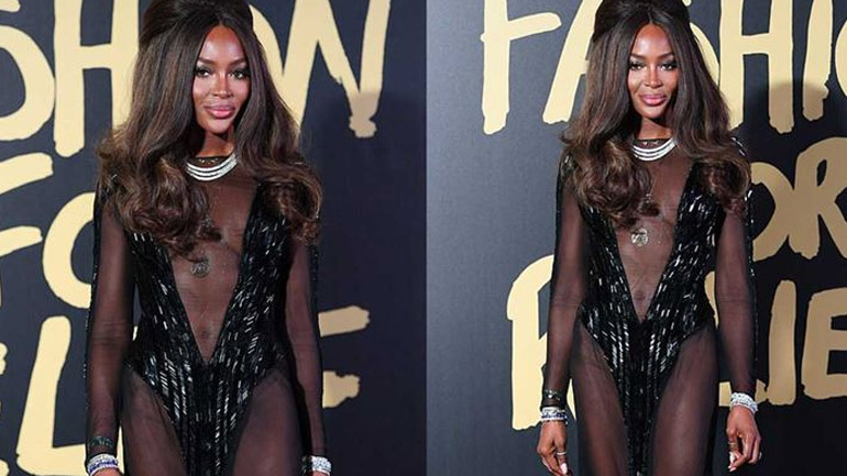 Naomi Campbell: Σέξι εμφάνιση στο φιλανθρωπικό gala «Fashion for Relief»