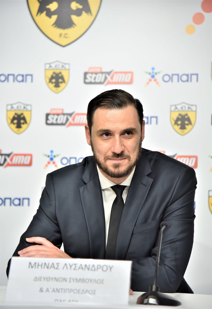 Μηνάς Λυσάνδρου, Διευθύνων Σύμβουλος και Α’ Αντιπρόεδρος ΠΑΕ ΑΕΚ