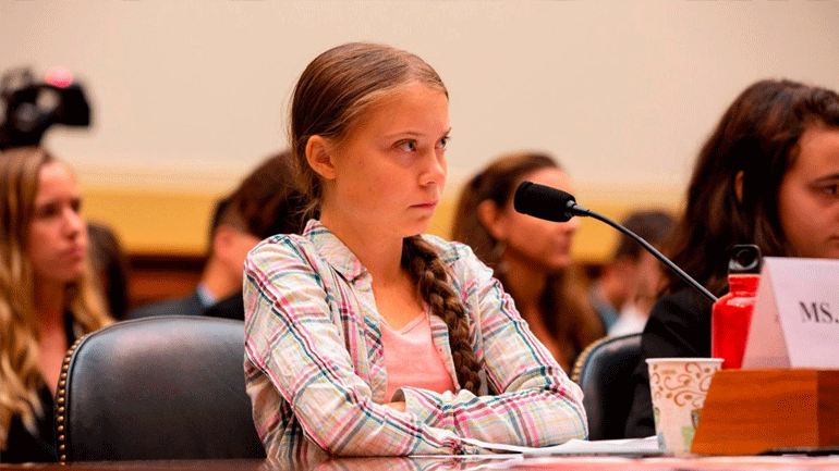 Η ακτιβίστρια Γκρέτα Τούνμπεργκ στο Κογκρέσο: «Μην ακούτε εμένα, ακούστε τους επιστήμονες»