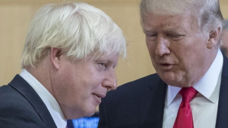 Τραμπ και ο Τζόνσον ζητούν ενιαία διπλωματική απάντηση για τις επιθέσεις κατά της Σαουδικής Αραβίας