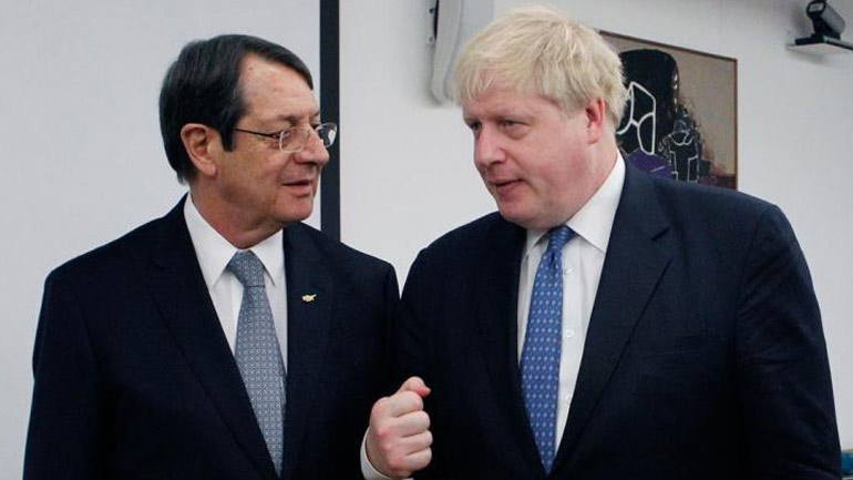 Τηλεφωνική επικοινωνία Αναστασιάδη – Τζόνσον για Brexit, ΑΟΖ και Κυπριακό