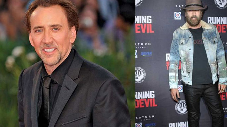 Αγνώριστος ο Nicolas Cage στην πρεμιέρα του «Running with the Devil»