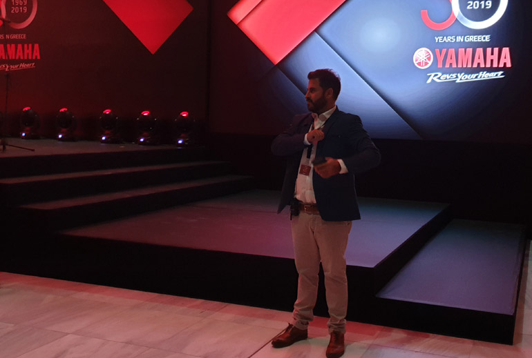 Ο Marketing Manager του κλάδου της Yamaha Νίκος Σκάρος έτρεξε πολύ (όπως και άλλοι συνεργάτες του) για να φτιαχτεί το ντοκιμαντέρ για τα 50 χρόνια Yamaha το οποίο αναμένουμε να κάνει την εμφάνισή του στο διαδίκτυο...