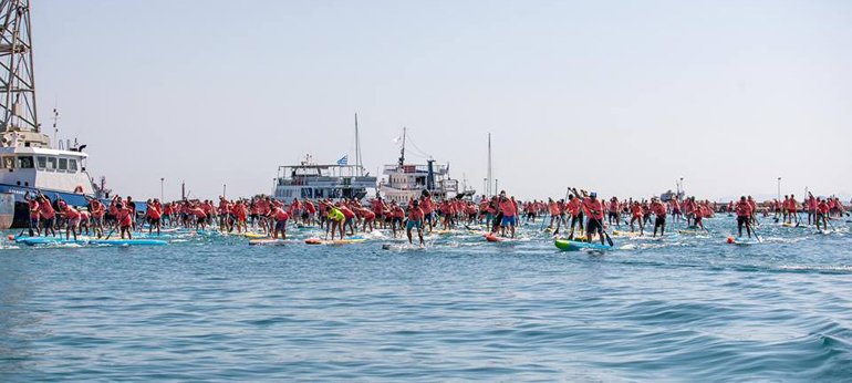 Περισσότεροι από 500 αθλητές θα συμμετάσχουν στο εφετινό πέρασμα του Ισθμού της Κορίνθου με SUP