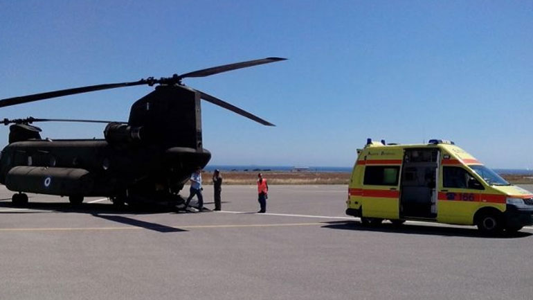 Στο Νοσοκομείο Χανίων με αεροδιακομιδή ασθενής από τα Αντικύθηρα
