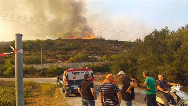 Πυρκαγιά στην Κάλυμνο