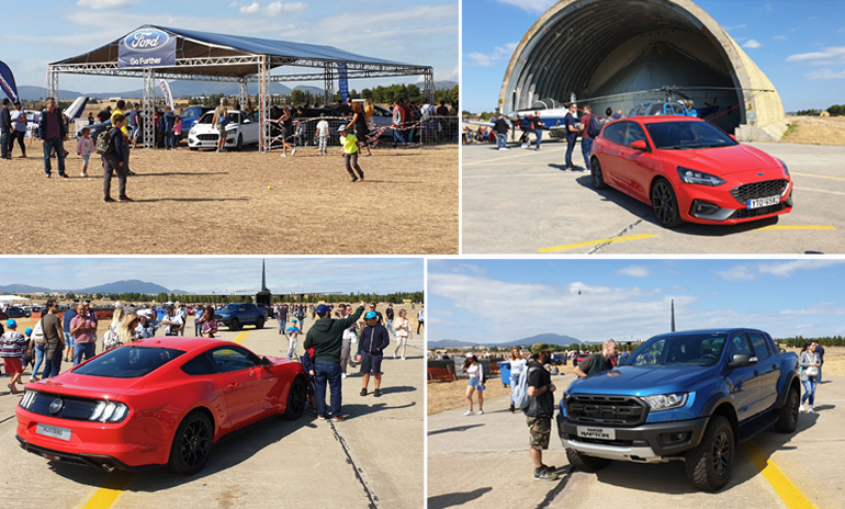 Δυναμικό παρών της Ford σο αεροδρόμιο της Τανάγρας και στο Athens Flying Week