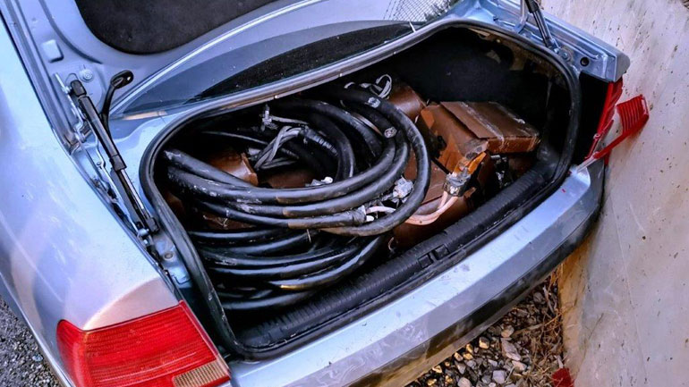 Βοιωτία: Συνελήφθησαν αλλοδαποί για κλοπή πηνίων από υποσταθμούς διανομής ηλεκτρικής ενέργειας