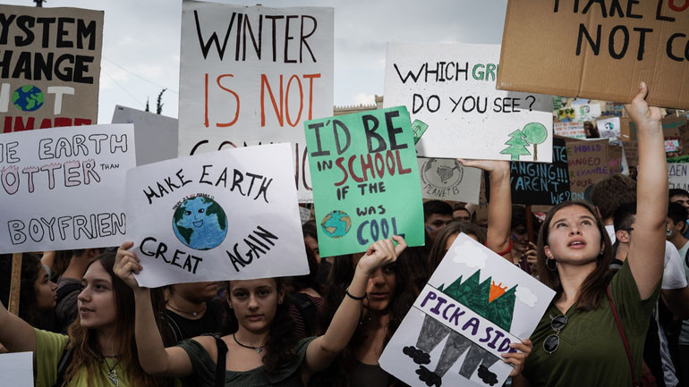 Στο πλευρό των μαθητικών κινητοποιήσεων 35 οργανώσεις της «Συμμαχίας για το Κλίμα»