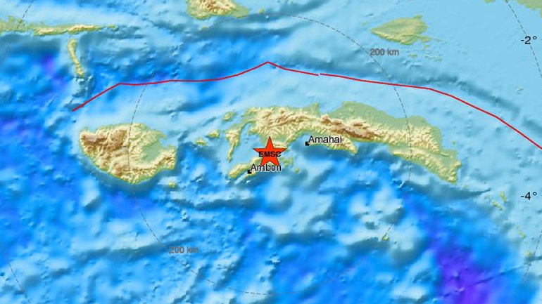 Σεισμική δόνηση 6,8R στην Ινδονησία