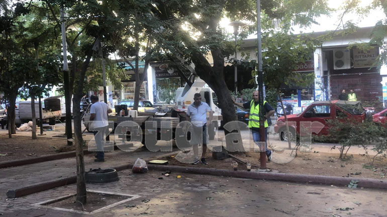 Έργα ανάπλασης στην πλατεία Εξαρχείων