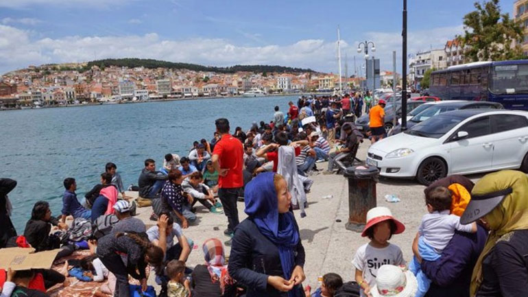 Μυτιλήνη: Ιδιαίτερα αυξημένες οι ροές προσφύγων και μεταναστών