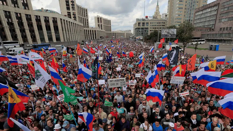 Ρωσία: Συγκέντρωση στη Μόσχα με αίτημα την απελευθέρωση φυλακισμένων διαδηλωτών