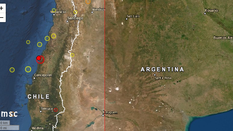 Σεισμός 6,8 Ρίχτερ στη Χιλή