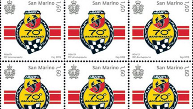 Συλλεκτικό γραμματόσημο με την υπογραφή της Abarth