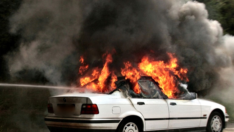 Θεσσαλονίκη: Φωτιά σε αυτοκίνητο στην Εγνατία Οδό